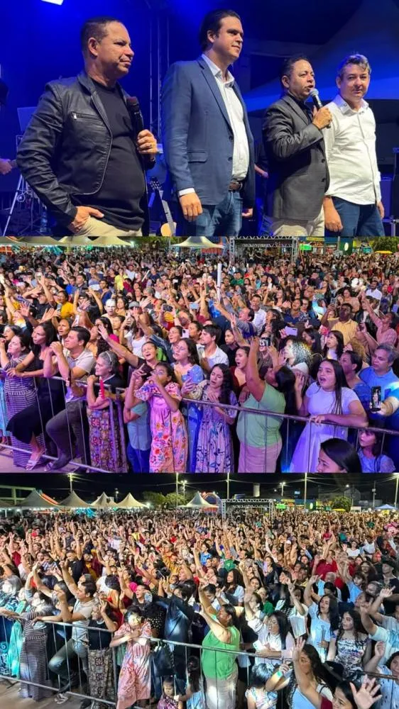 Pastor Marcos Ritela, deputado estadual Thiago Silva e Daniel e Samuel reúnem multidão histórica no Pedra 90 e superam público da Marcha para Jesus