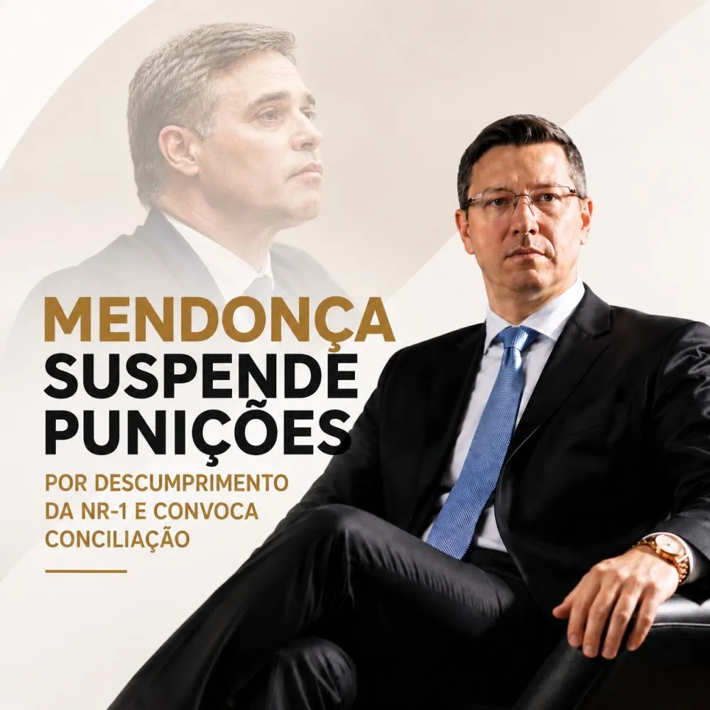 Bom senso prevalece: Ministro André Mendonça suspende punições da NR-1 e convoca conciliação