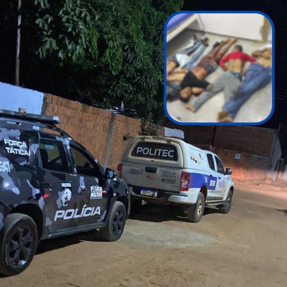 Cinco suspeitos são mortos e dois presos em confronto com a Força Tática em Nova Olímpia - Imagens fortes