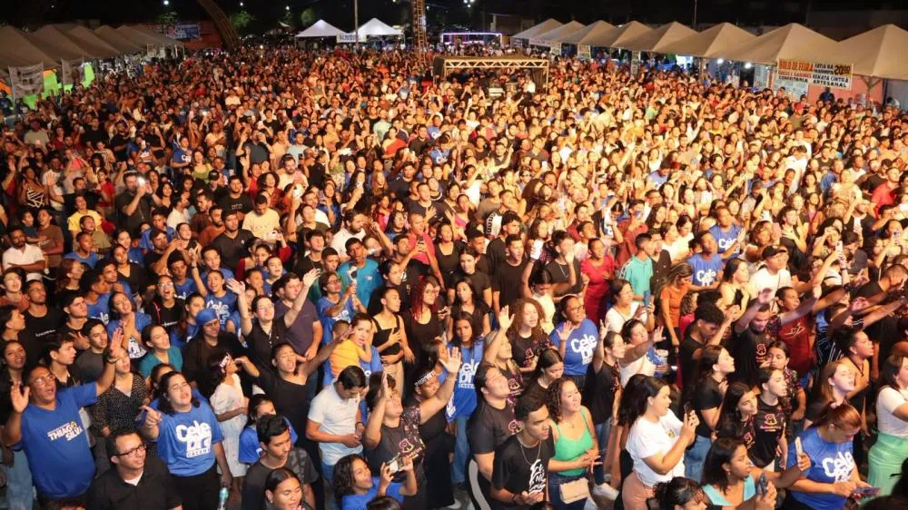 Show com Fernandinho reúne mais de 6 mil pessoas em evento promovido por emenda do deputado Thiago Silva em Cáceres